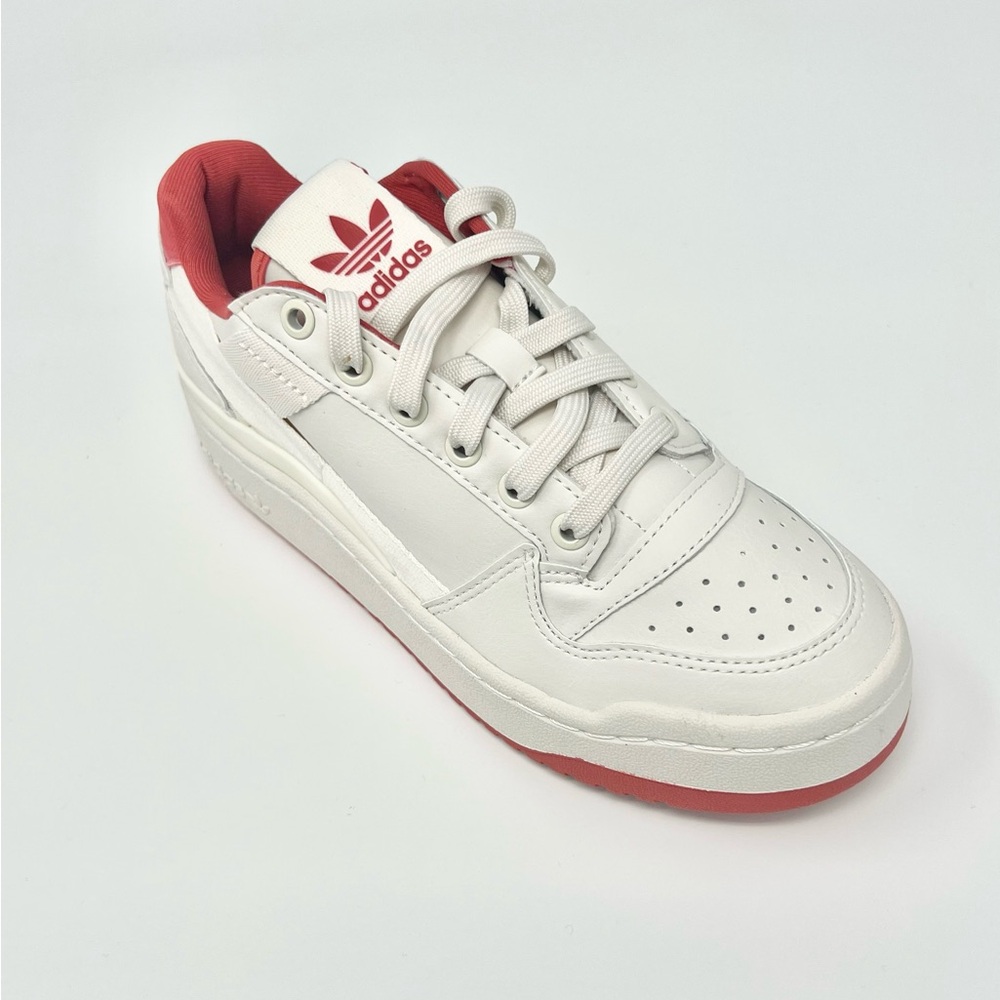Adidas Parley FORUM BOLD LOW J GX7292 WHITECREW/RED Big Kids 4.5, Womens size 6
